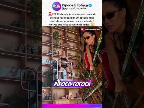 Estante Monumental de 6 Metros na Residência de Michele Andrade Mobiliza a Internet