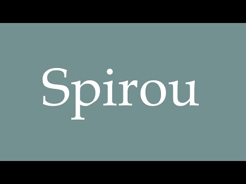 How to Pronounce ''Spirou'' Correctly in French