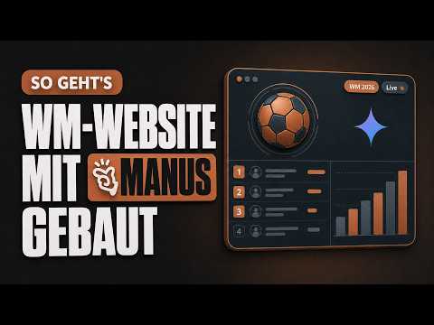 Video Thumbnail: So haben wir mit Manus eine KI-WM-Tippspiel-Website gebaut