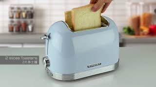 Schneider Vintage Blue Toaster - Model: SCTO2BL