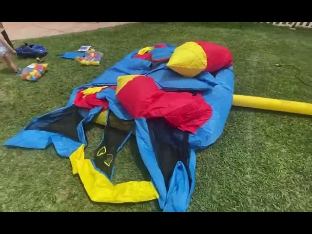 Vídeo relacionado con VEVOR Soplador Inflable 1100 W, 1,5 y 1,7 HP, Soplador de Aire Comercial para Inflables, Ventilador Eléctrico de Castillo Hinchable de 3100 RPM Casa de Rebote, Toboganes Acuáticos 387 x 275 x 423 mm