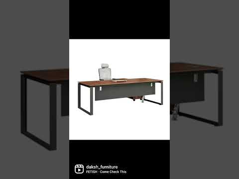 Wooden l shape executive office table