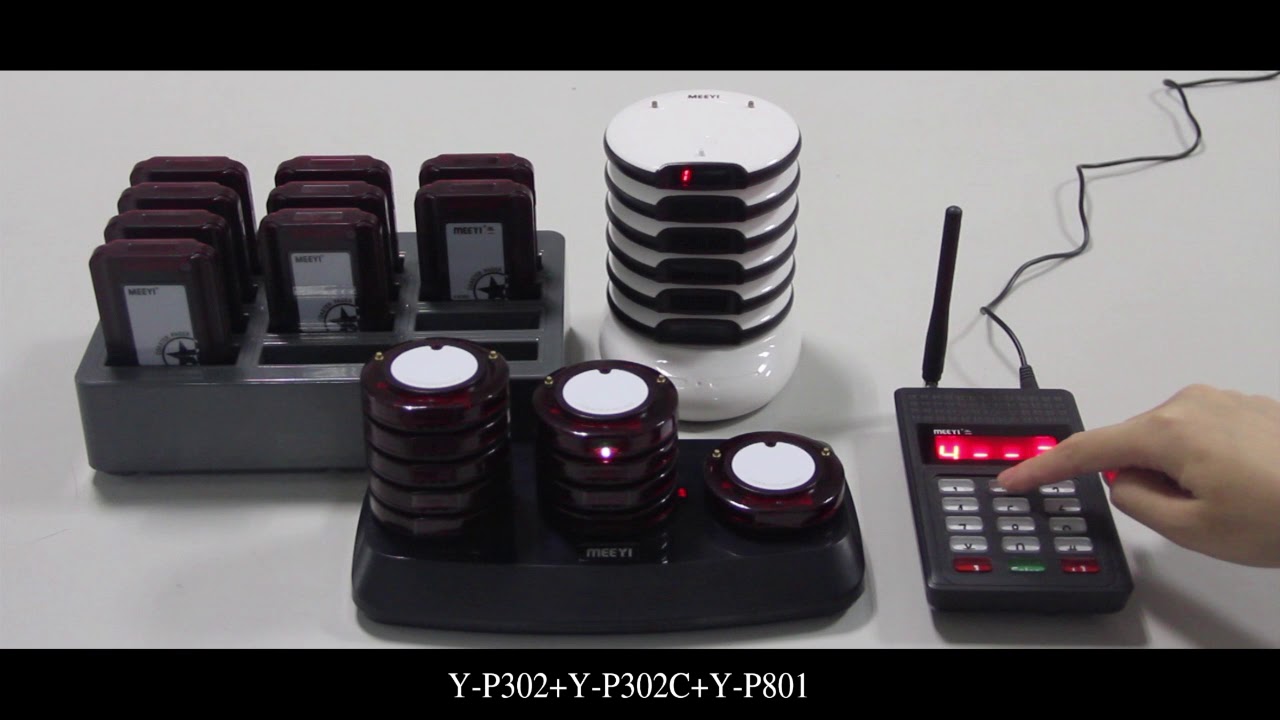 MEEYI Y P302+Y P302C+Y P801 coaster pager