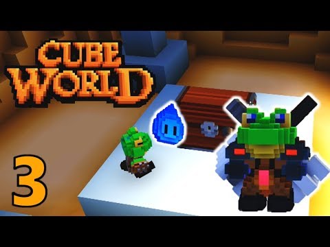 [3] The Sky Whistle And Secret Buried Treasure!!! (Cube World Gameplay)