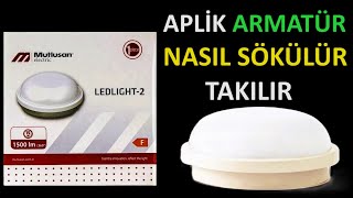 Armatür ışık lamba aplik nasıl takılır | Banyo lavabo bahçe lambası sökme takma 