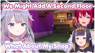 Biboo’s Reaction When IRyS and Ina Build a Building Right in Front of Her Shop