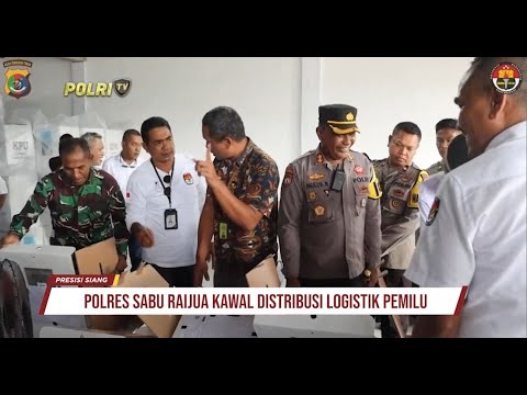 POLRES SABU RAIJUA KAWAL DISTRIBUSI LOGISTIK PEMILU