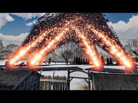4 Super Mortars And Heroes vs Night Kings Wave - Ultimate Epic Battle Simulator 2