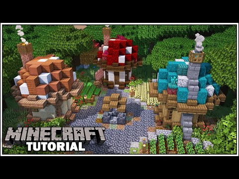 How to Build a Small Starter Mushroom House [Minecraft Tutorial]