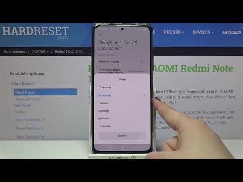 How to Change Screen Timeout in XIAOMI Redmi Note 10 Pro – Customize Display Settings