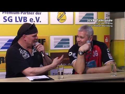 SG LVB - Talkrunde nach dem Spiel SG LVB - SV Anhalt Bernburg 25:33 (11:12)