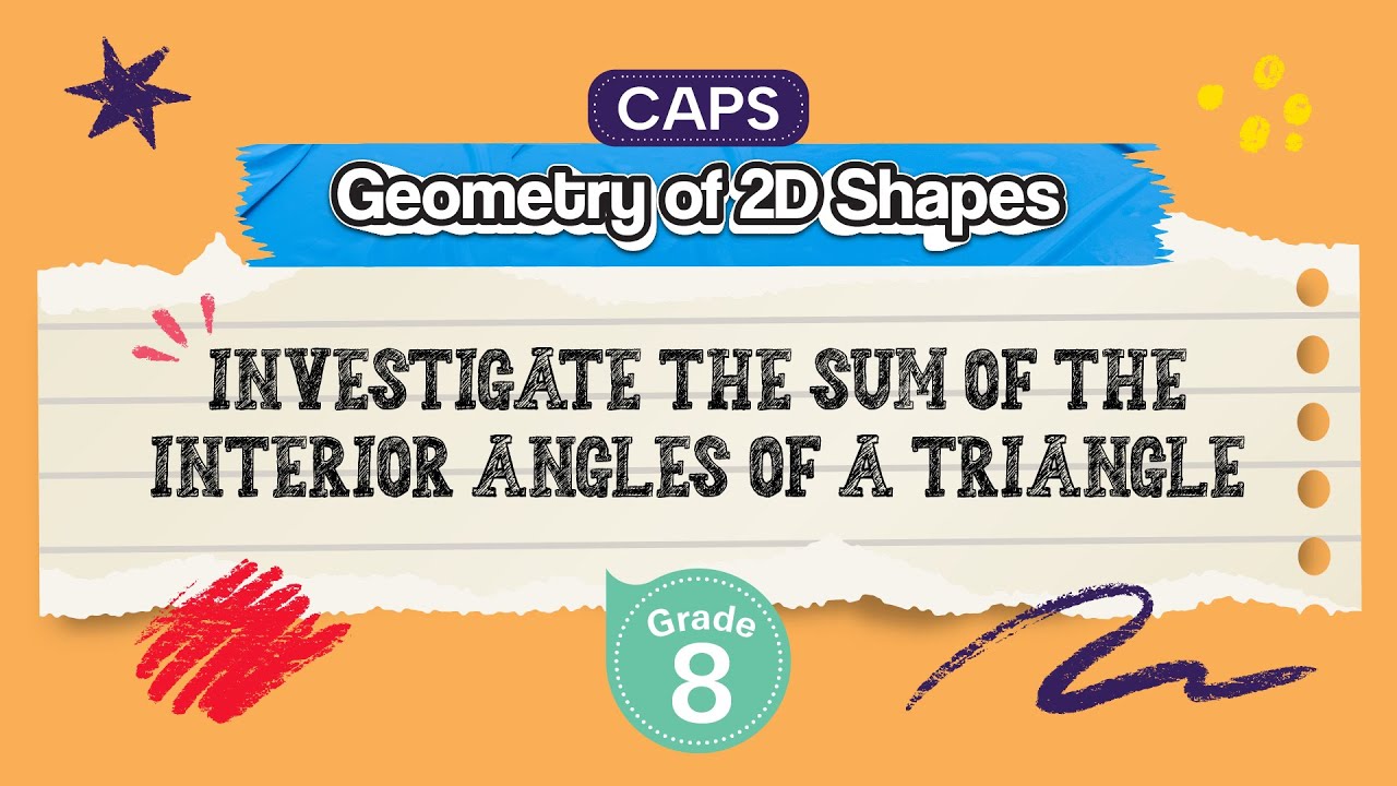 Investigate the Sum of the Interior Angles of a Triangle