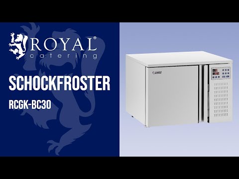 Video - Schockfroster - 29,5 L - Royal Catering - Gefrierkapazität: 4/209 kg/min