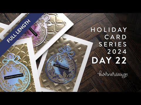 LIVE REPLAY - Holiday Card Series 2024 - Day 22 - Metallic Embossed Backgrounds