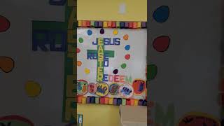 Easter bulletin board #easter #happyeaster