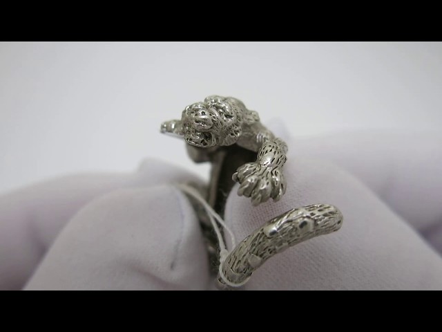 Срібна каблучка "Пантера" 310кю Відео огляд