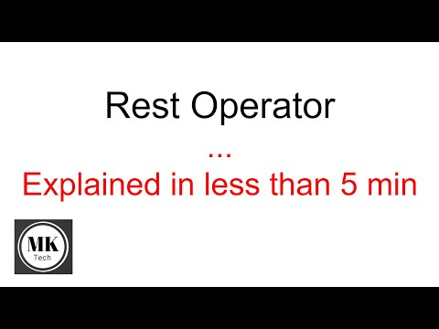 Rest Operator Explained less than 5 MInutes!!!