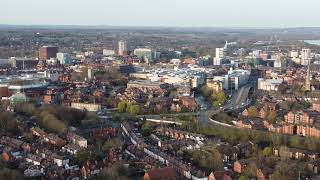 Reading Berkshire UK From the sky