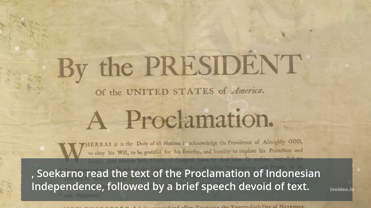 PROCLAMATION OF INDONESIAN INDEPENDENCE