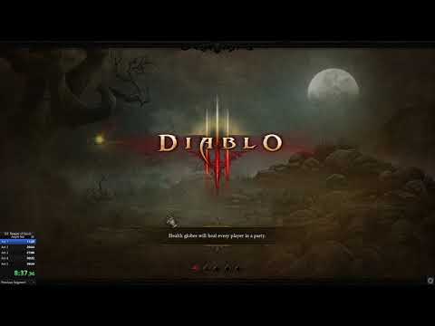 Diablo 3 SpeedRun Monk Solo Act 1-5 Any% NG+ in 38:55
