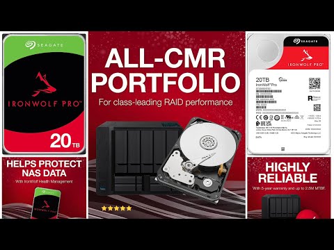 Seagate IronWolf Pro 20TB NAS Internal Hard Drive HDD–CMR 3.5 Inch SATA 6Gb/s 7200 RPM