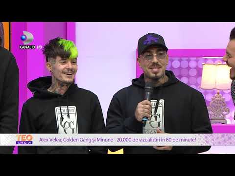 Teo Show (11.10.2021) - Alex Velea, Golden Gang and Minune, 20,000 views in 60 minutes!