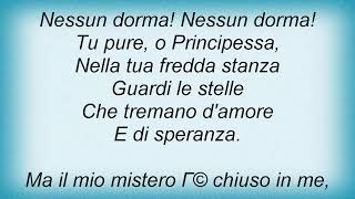 Amici Forever - Nessun Dorma Lyrics