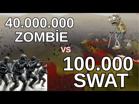 4,000,000 Zombies vs  100,000 SWAT, Epic Battle Was the City Defended UEBS2