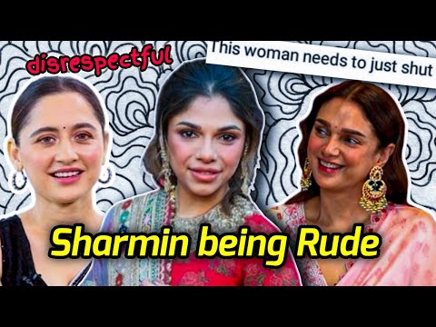 SHARMIN SEGAL BEING EXTREMELY RUDE TOWARDS SANJEEDA SHEIKH & ADITI RAO HYDARI | HEERAMANDI INTERVIEW