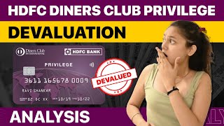 HDFC Diners Club Privilege Devaluation Analysis