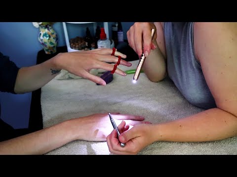 [ASMR] Holistic Hand Evaluation | Acupressure, Meridian Tracing with Relaxing Voice