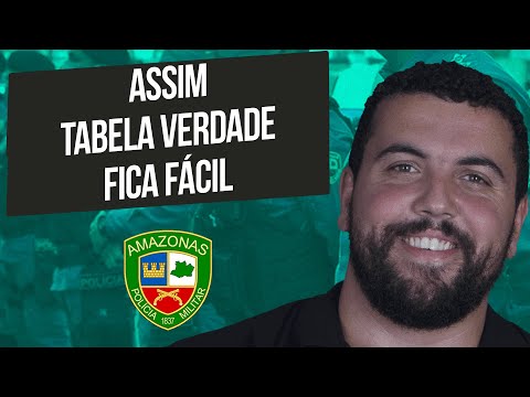 Raciocínio Lógico Matemático para PM AM |Dica 10| Assim Tabela verdade fica fácil