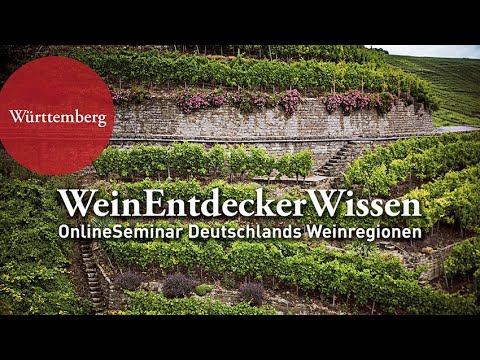 WÜRTTEMBERG –WeinEntdeckerWissen OnlineSeminar Deutschlands Weinregionen