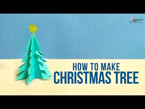 HOW TO MAKE CHRISTMAS TREE IN PAPER