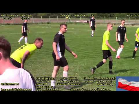 Skrót meczu: KS Żupawa - LZS Krzątka (03.05.2022) KEEZA Klasa "B" / 15.kolejka