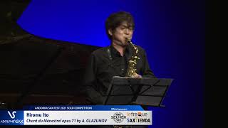 Hiromu Ito plays Chant du Ménestrel opus 71 by Alexander GLAZUNOV