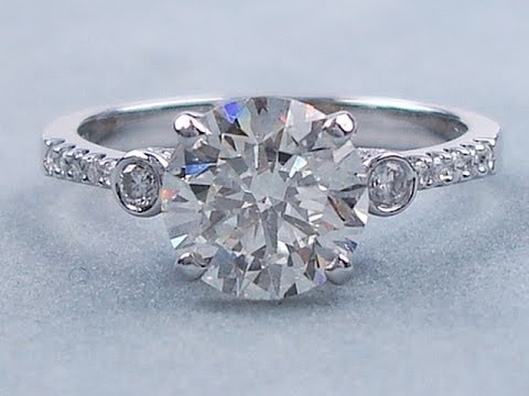 2.36 ctw Round Cut I SI1 Diamond Engagement Ring - BigDiamondsUSA