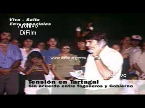 Tension en Tartagal con protesta de los pobladores (sin sonido) 1997