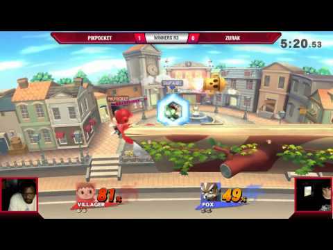 VS Weekly 6/1/17 - Winners R3 - PikPocket (Villager) vs Zurak (Fox) - Smash 4
