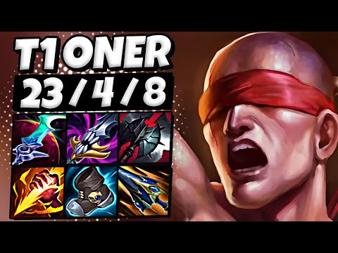 T1 Oner Lee Sin vs Qiyana [ Jungle ] Patch 26.1 Ranked Korea