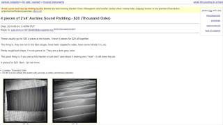 Reading Craigslist - Sound Padding