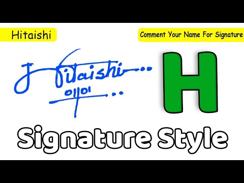 ✔️ Hitaishi Name Signature Style Request Done