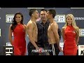 VERGIL ORTIZ FACES OFF WITH JESUS BARRAYAN - FULL WEIGH IN & FACE OFF VIDEO
