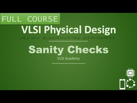 PD Lec 28 - Sanity Checks -3 | Floor-planning | VLSI | Physical Design