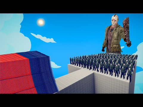 100x JASON VOORHEES + 2x GIANT vs 2x EVERY GOD - Totally Accurate Battle Simulator (TABS)