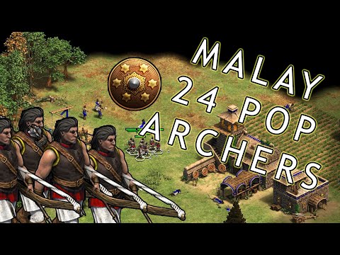 AoE2: 24 pop Malay Archers Build Order
