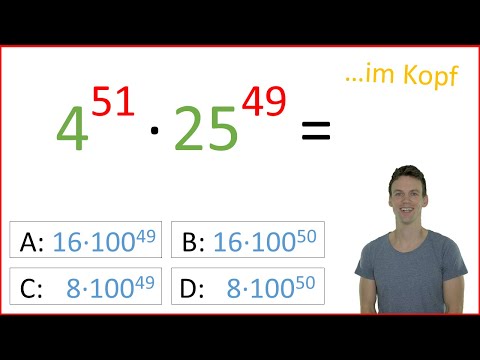 Kannst du das ohne einen Taschenrechner lösen?!? Potenzgesetze, Mathe Grundlagen, Kopfrechnen
