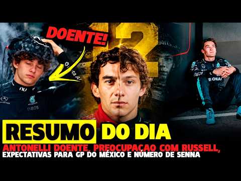 🚨ANTONELLI DOENTE, PREOCUPAÇÃO COM RUSSELL, NÚMERO DE SENNA E EXPECTATIVAS PARA MÉXICO | FÓRMULA 1