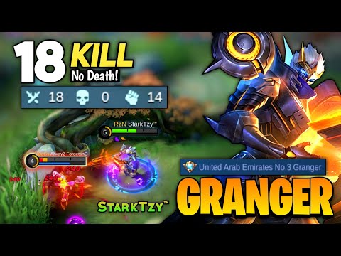 18 KILL 0 Death! Granger Perfect Gameplay [ Top Global Granger ] By StarkTzy™ - Mobile Legends
