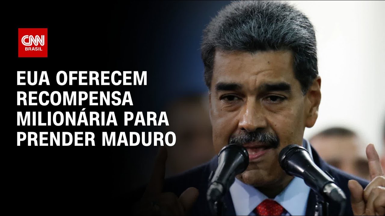 EUA oferecem recompensa milionária para prender Maduro | CNN 360°